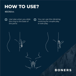 Boners Cockring ajustable vibrant Adjust Vibes 10 Vibrations